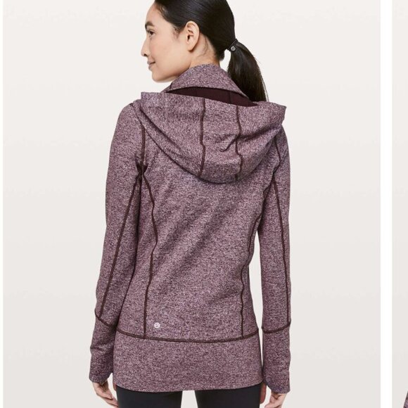 Lululemon Stride Jacket II Heathered Black Cherry size 6 - Picture 2 of 6